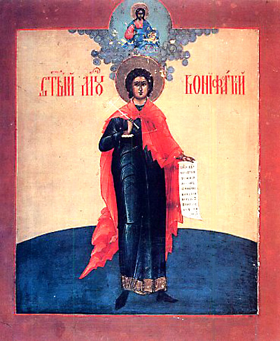 Ss. Boniface and Aglae, by Unbekannt (неизвестен), Unknown date (дата создания неизвестна, но образ выглядит старым)
