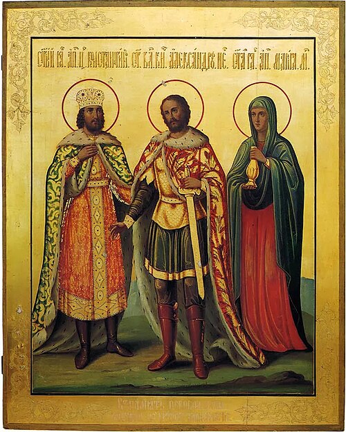 Edict of Milan (313 AD), by Anonymous Russian icon painter (before 1917), between 1861 and 1881