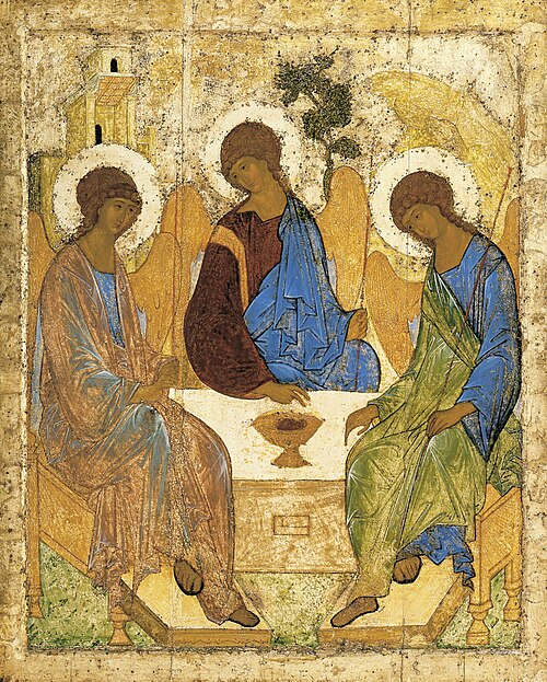 The Holy Trinity, by Andrei Rublev, 1412