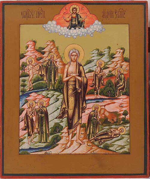 St. Mary of Egypt, by RUSSIAN (MSTERA), LATE XIX CENTURY,