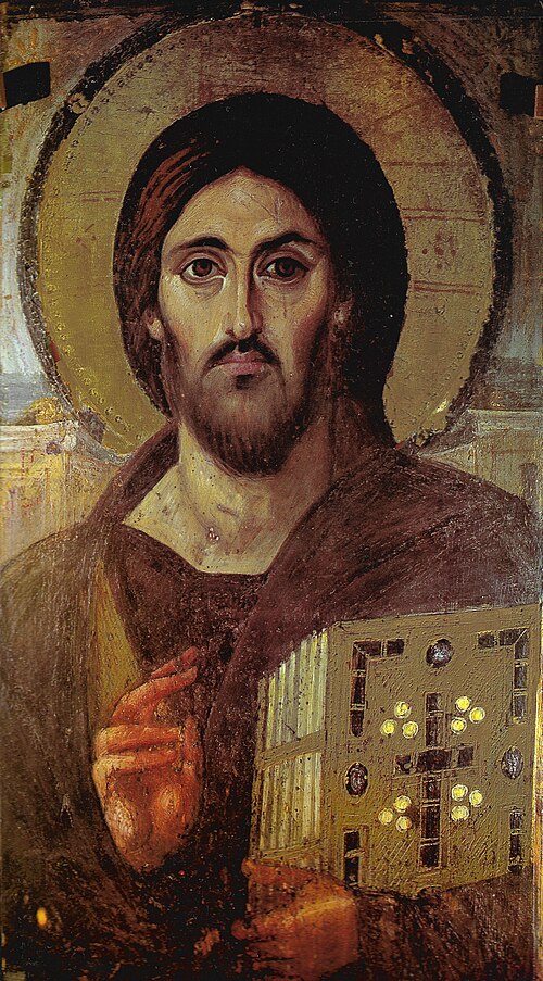 Christ Pantocrator (Icon Type), by Unknown author, 6th century