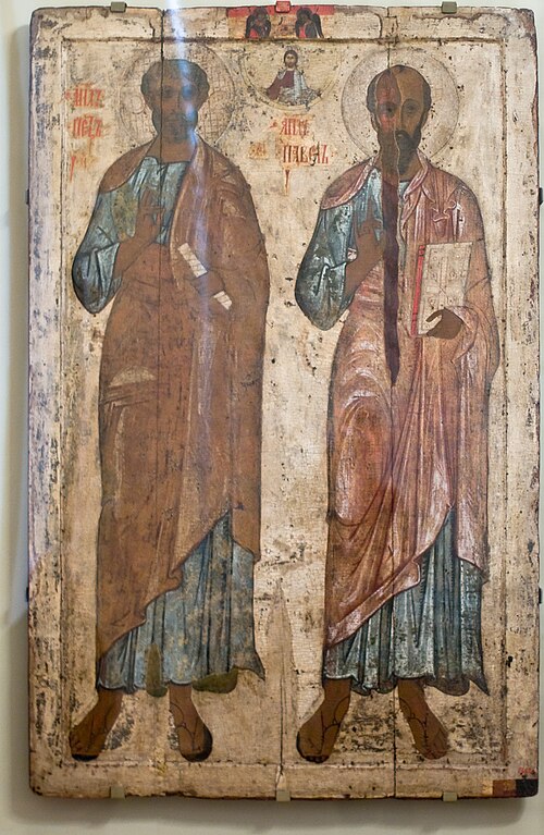 Ss. Peter & Paul, Apostles, by unknown, photo by George Shuklin, 13th century