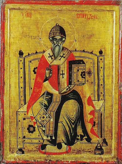 Святитель Спиридон Тримифунтский, автор: Unknown author, 17th century