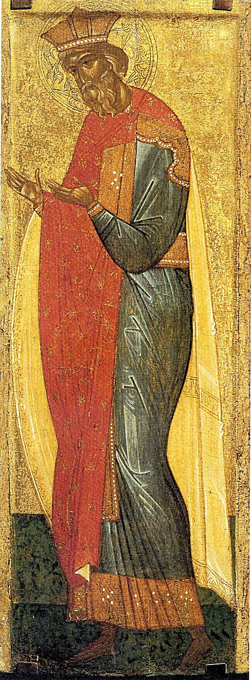 Равноапостольный великий князь Владимир, автор: Anonymous Russian icon painter (before 1917), Первая треть XV века